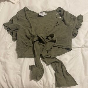 Princess Polly Tie front top